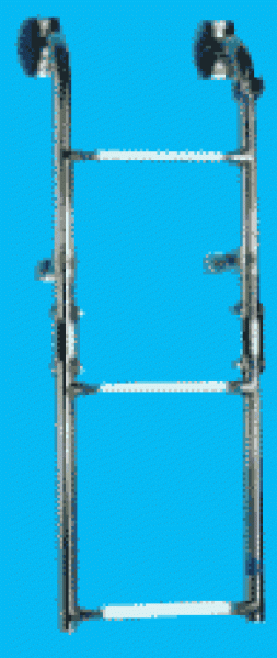 Klapp-Badeleiter AISI316 standard 3-stufig