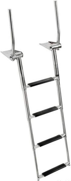 Ausziehbare Badeleiter m.Griff 4-stufig
