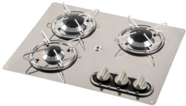 3-Flammen Einbaukochfeld 470 x 360 mm