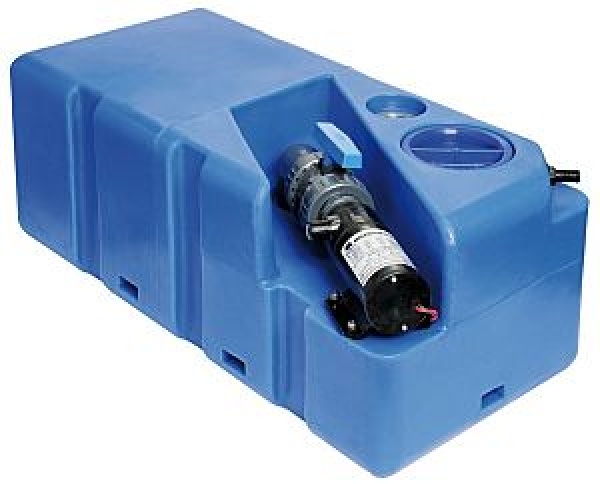 Schmutzwassertan m.Zerhacker horizontal 80 l 12 V