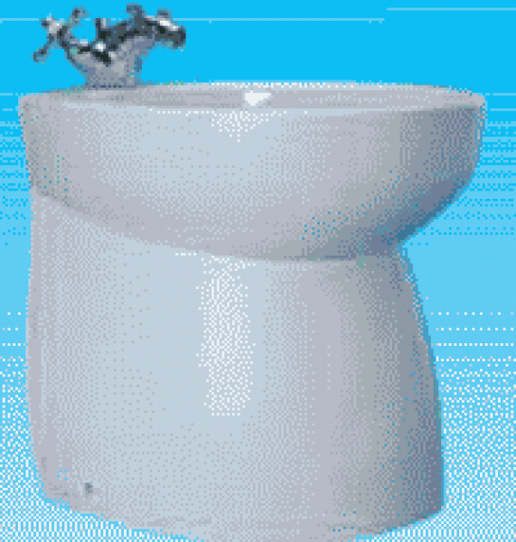SILENT Keramikbidet hoch abgerundet