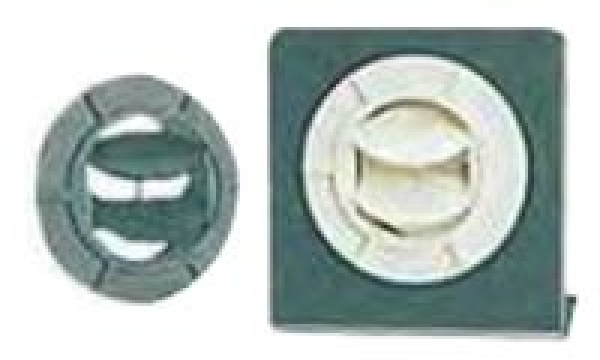 Heizlüftergitter, verstellbar schwarz Ø 75 mm