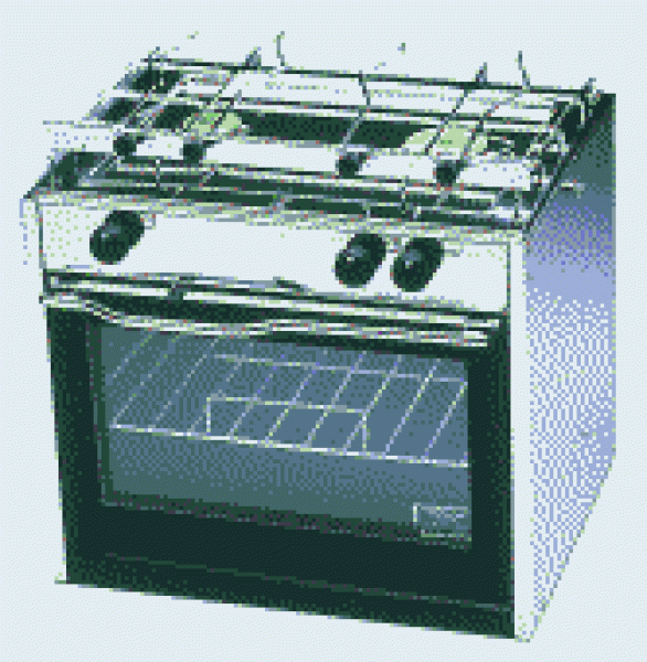 TECHIMPEX Kocher Compact 2-flammig mit Herd
