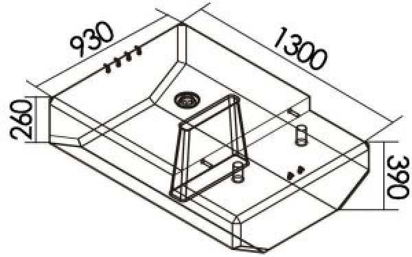 Treibstofftank 370 l