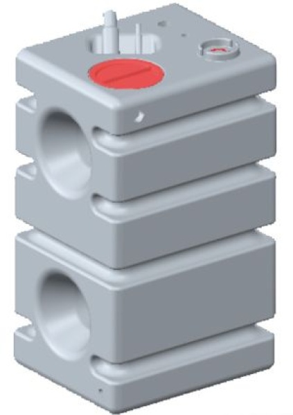 Vertikaler fester Frischwassertank, modular 236l