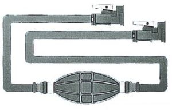 Treibstoffschlauch m. 2 OMC Anschlüsse