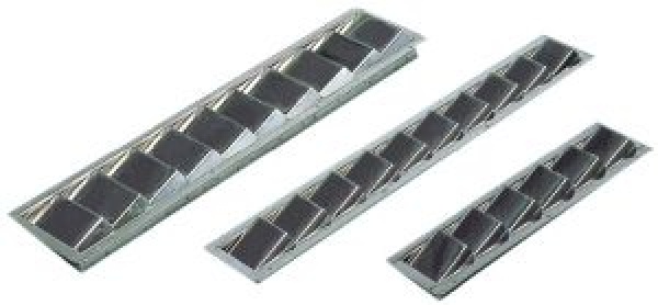 Lüftungsgitter VA-Stahl hochglanzpoliert 525x76 mm