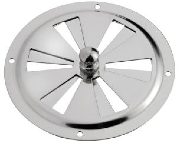 Lüftungsgitter, rund VA-Stahl hochglanzpol. 102 mm