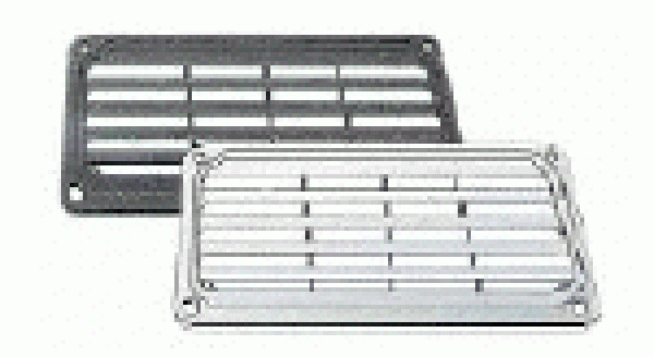 ABS-Lüftungsgitter, schwarz 201x101 mm