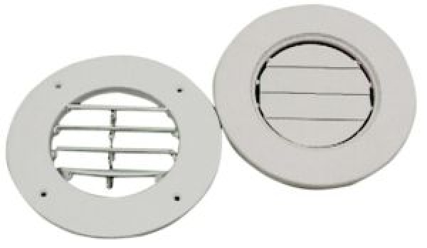Lüftungsgitter ABS weiß 163 mm