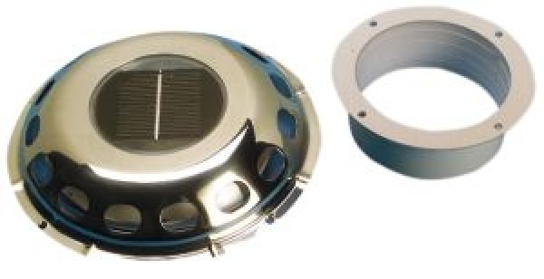 Ventilator aus VA-Stahl m.Solarzellen
