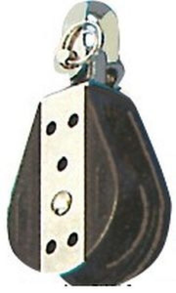 Einfachblock auf Kugellagern m.Schäkel 8x28mm