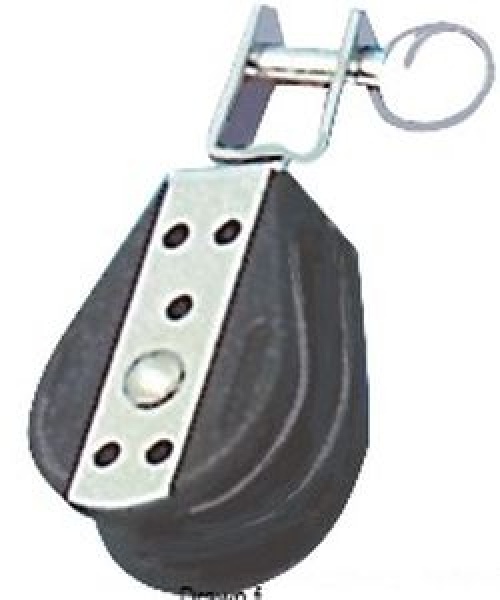 Einfachblock auf Kugellagern m.Schäkel U 8x28mm