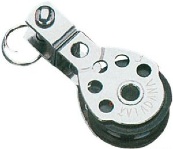 Mikro-Einfachblock, kugelgelagert m.Wirbel 8x25