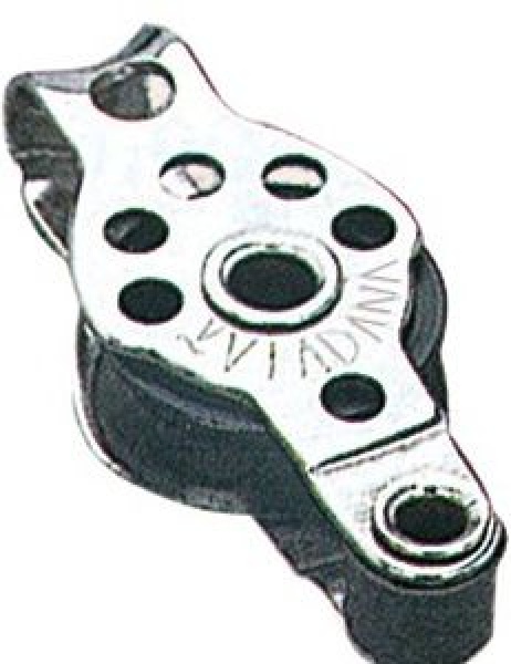 VA-Stahl Mikro-Einfachblock m.Unterbügel 17x5