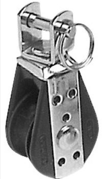 VA-Stahl-Einscheibenblock m.Wirbel 22x6