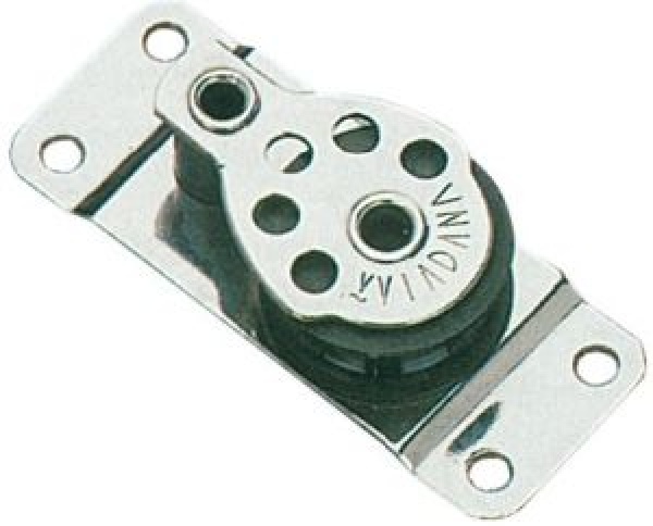 VA-Stahl-Einfachblock auf Gittergrundplatte 25x8