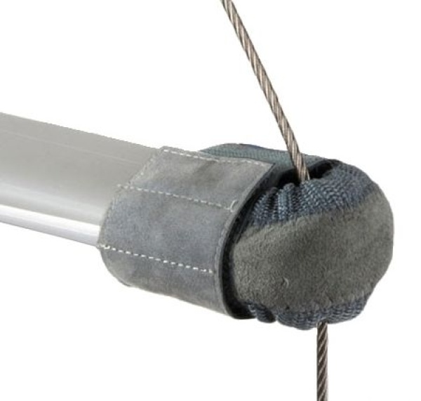 Salingschoner aus Leder 95-122 mm