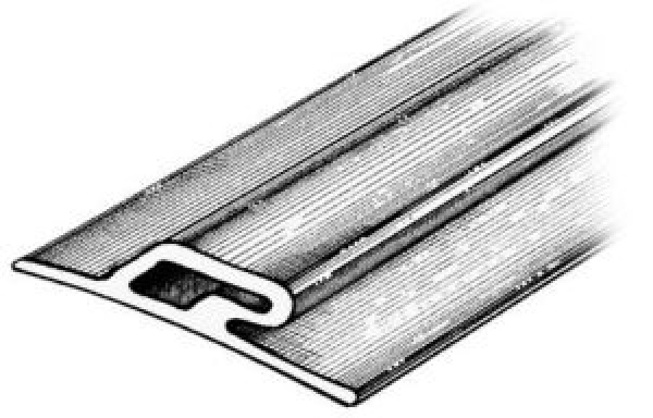 Scheuerliste 3,5x60x16 grau RAL 9002
