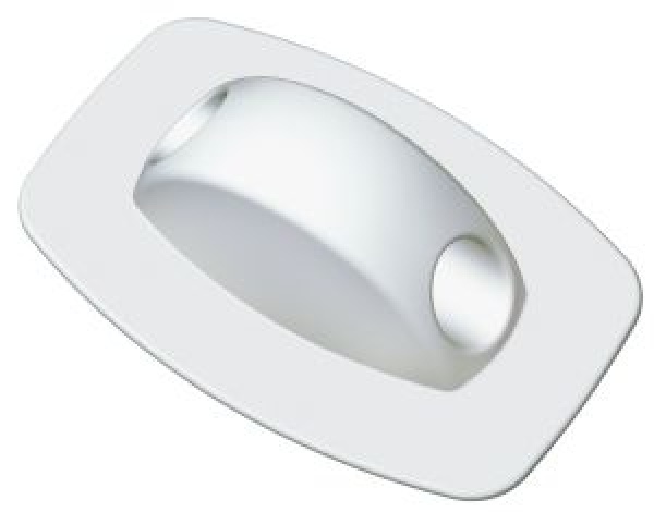Leinendurchführung, grau 88 x 58 x 26 mm