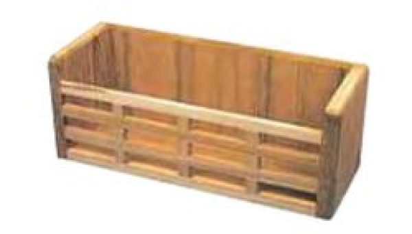 Teak-Ablagefach, kompakt 280x100x105 h mm