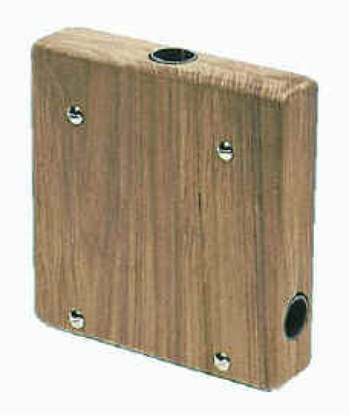 Teak-Motorhalterung 175x175x45 mm