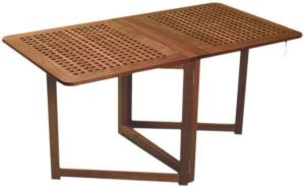 Teakholz-Klapptisch 78x145x70 cm