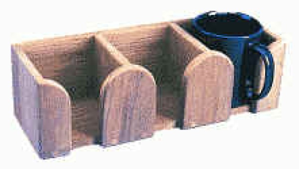 Teakholz-Flaschenhalter f.2Flaschen 260x115x105 mm