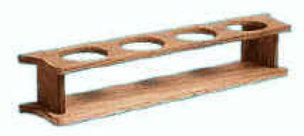 Teakholz-Flaschenhalter f.4Flaschen 560x115x105 mm