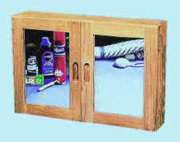 Teakholz Küche/Badezimmerschrank 560x380x110 mm