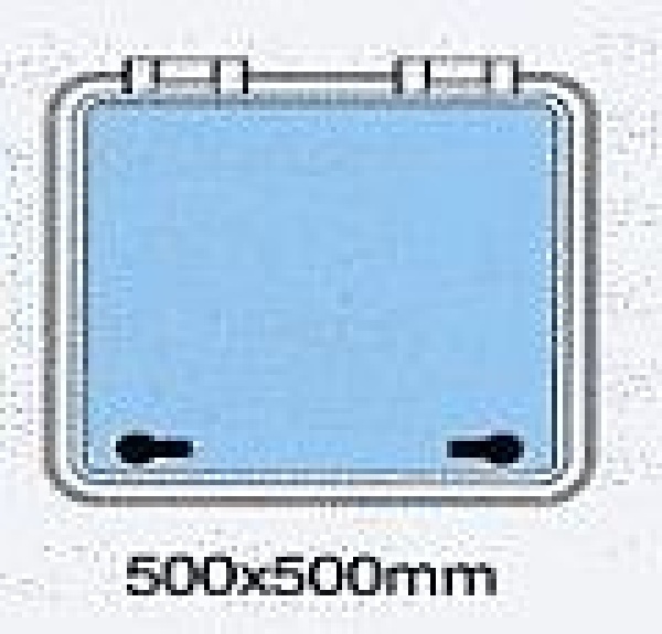 LUKE O.FLANSCH 500X500MM, R 30