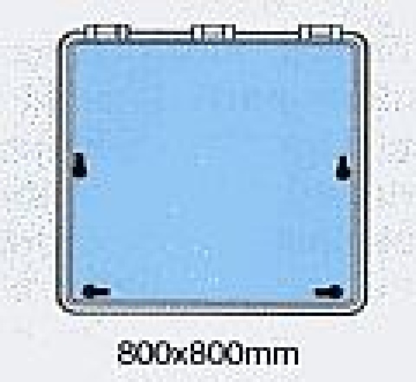 LUKE O.FLANSCH 800X800MM, R 30