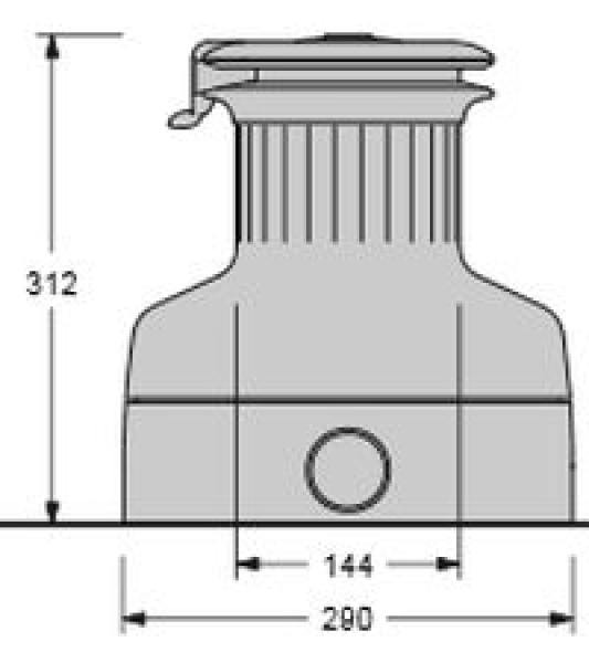 WINSCH XT70 DREIGANG ALUMINIUM SCHWARZ ELOXIERT