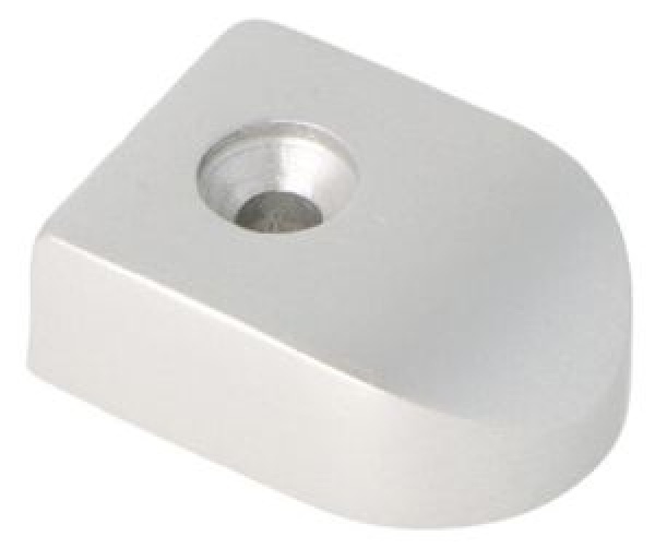 ENDSTÜCK 25 MM SILBER