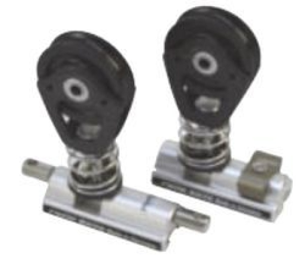 GENUASCHLITTEN 20 MM M. BLOCK O. ARRET. SILBER