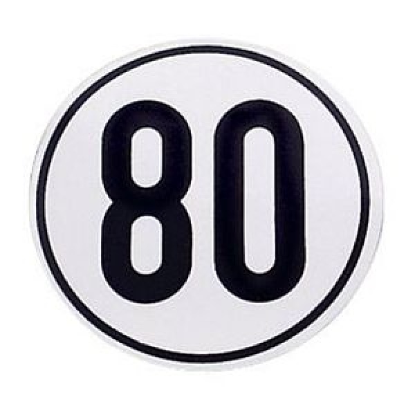 Schild 80 km/h