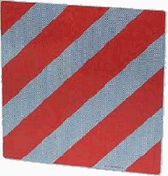 Alu-Warntafel für Italien