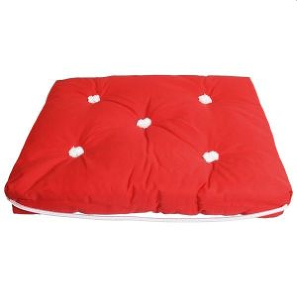 Kapokkissen einzeln rot 45x37x8cm