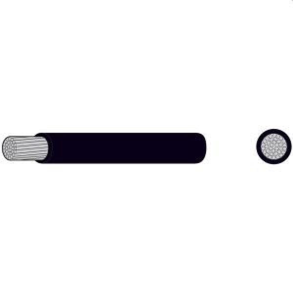 Einadriges Marine Kupferkabel Schwarz 1,5mm² 10M