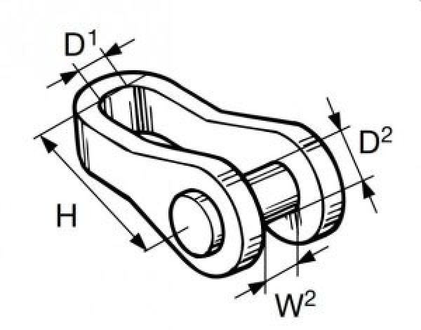 Seldén Toggle RFR 3/4'' Auge/Gabel mit Bolzen ø15,8mm