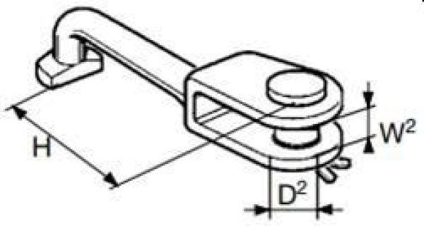 STA-LOK FORK  7mm    WIRE