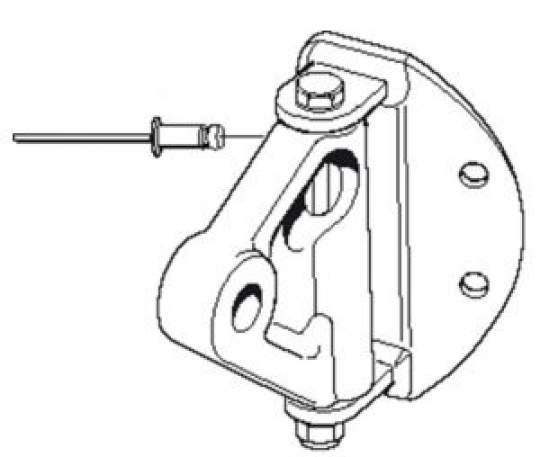 Mastbeschlag 80x63mm fuer Rodkicker