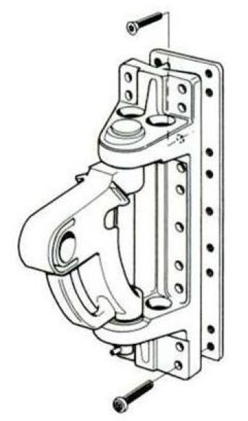 Mastbeschlag 275x70mm fuer Rodkicker