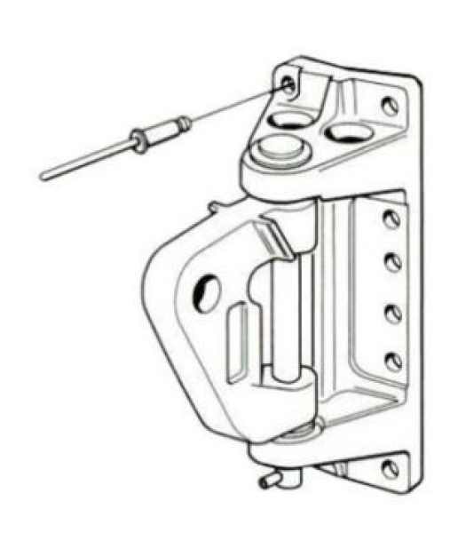 Mastbeschlag 179x63mm fuer Rodkicker