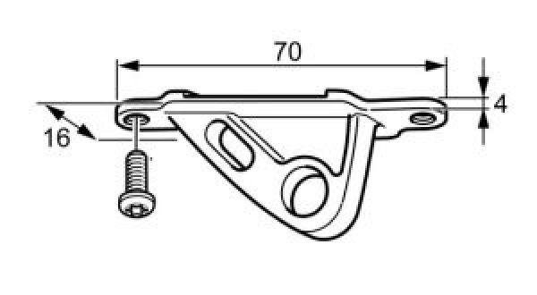 Großschotbügel und Rodkickerbeschlag 85/5886/59 RFR 126