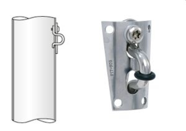 Vorstag-Mastbeschlag mit Bügel O-35 für Draht ø6mm