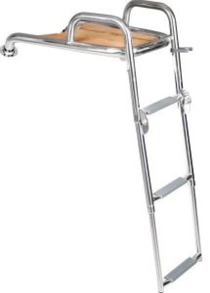 Bugplattform Comfort mit 3-stufiger Leiter, L=550mm, B=