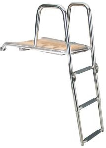 Bugplattform Comfort mit 3-stufiger Leiter, L=700mm, B=