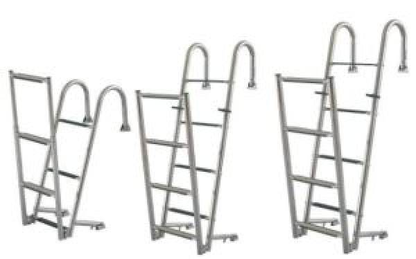 Badeleiter, ausklappbar, L=1520mm, L1=770mm, L2=770mm,