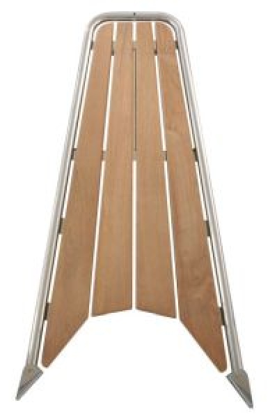 Bugplattform Classic Teak L=1160mm B=530mm +/-50mm, Roh